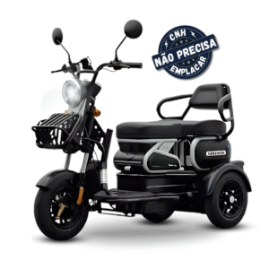 TRICICLO ELÉTRICO U1 PANDA - 2 LUGARES 800W **AUTOPROPELIDO** LÍTIO